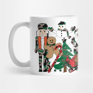 Camo Christmas, illustration, design, holidays Mug